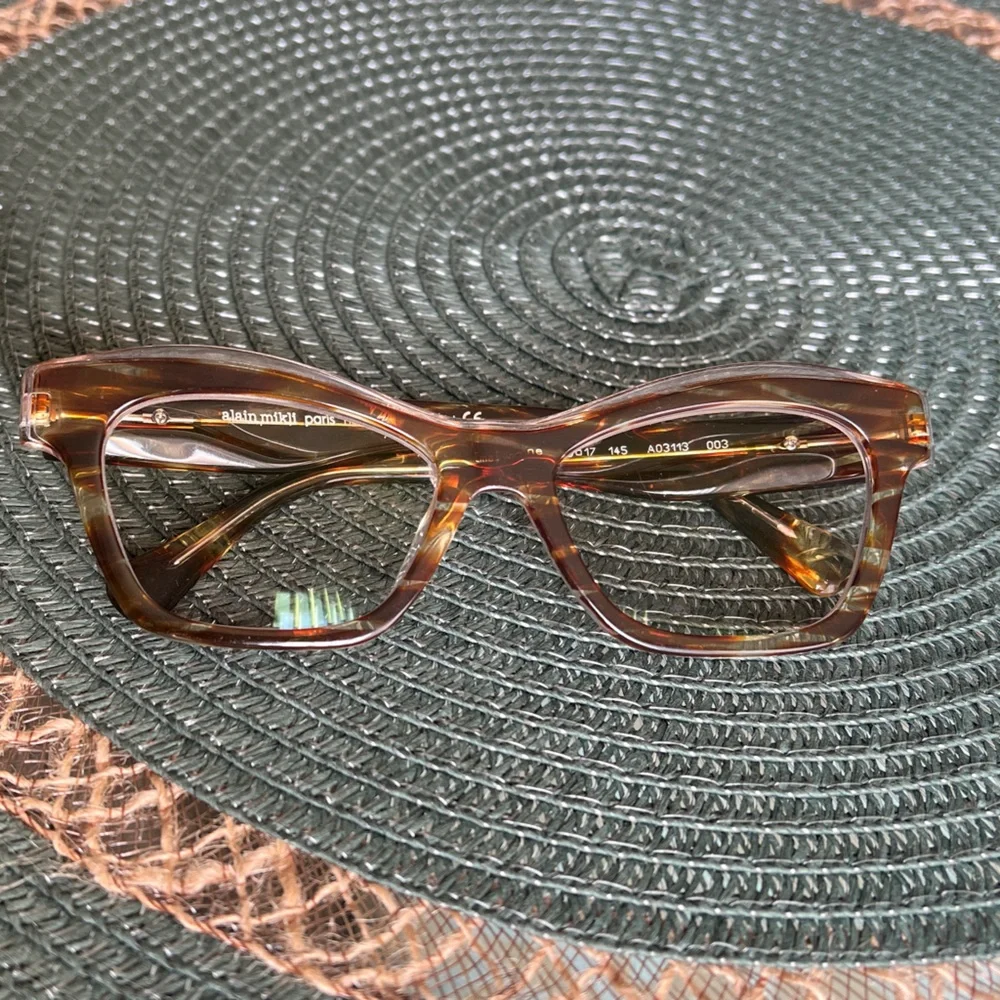 Alain Mikli Paris handmade tortoise-pattern optical frames